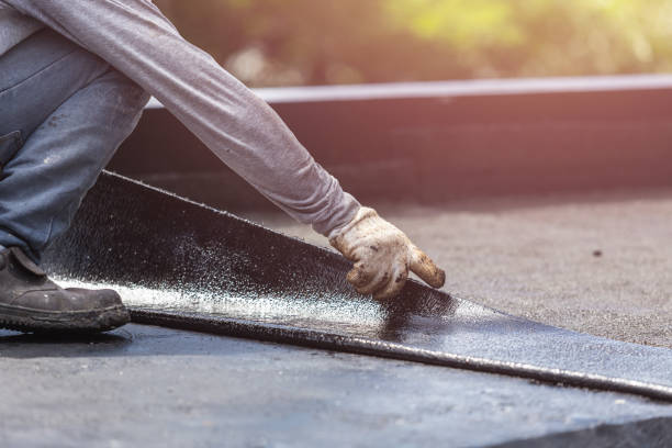 Professional Waterproofing technician working in Carey, OH